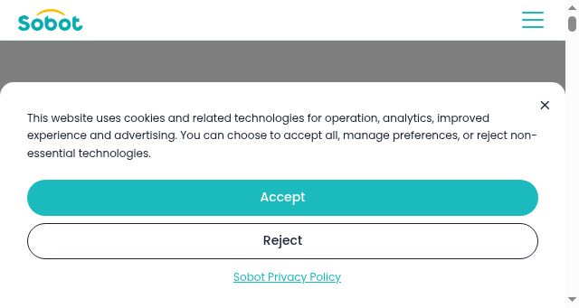 Screenshot of sobot.io