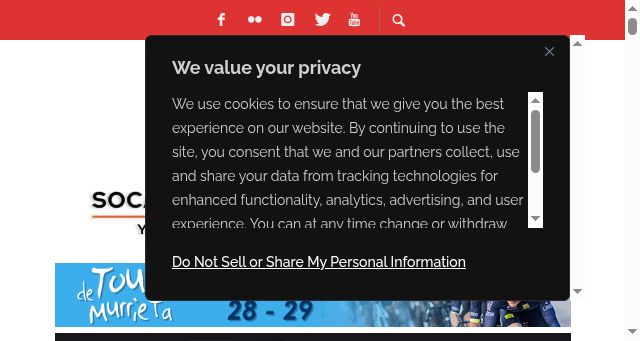 Screenshot of socalcycling.com