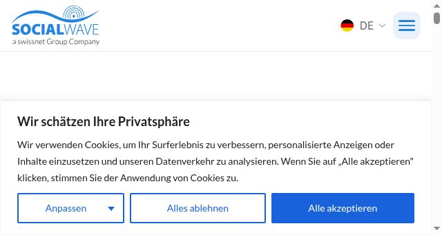 Screenshot of social-wave.com