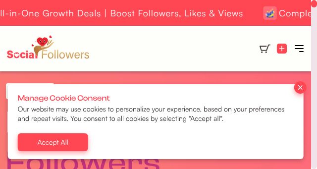 Screenshot of socialfollowers.uk