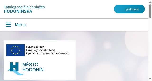 Screenshot of socialnisluzby-hodonin.cz