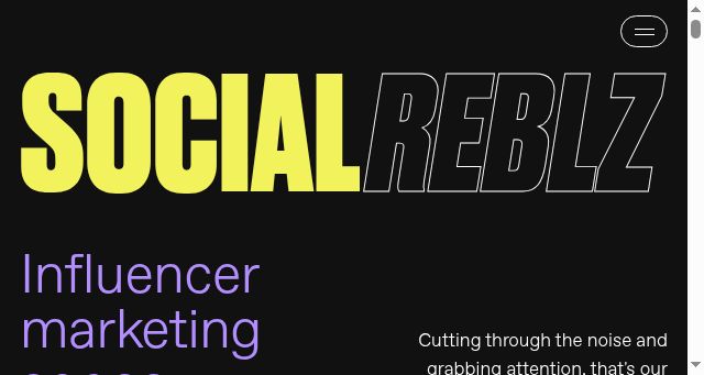 Screenshot of socialreblz.com