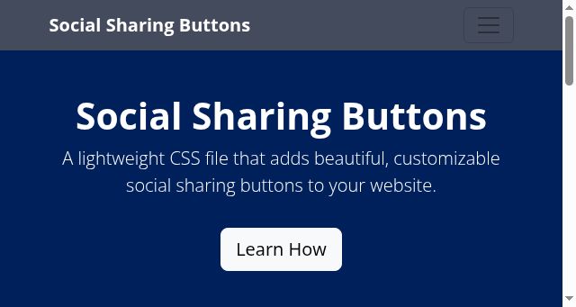 Screenshot of socialsharingbuttons.com