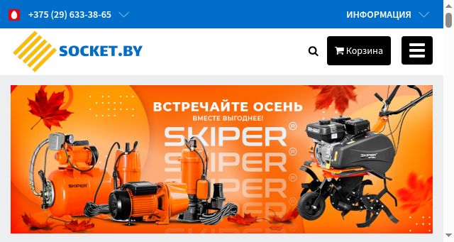 Screenshot of socket.by