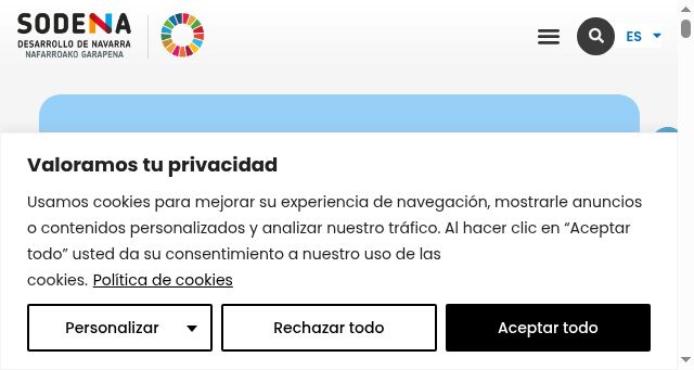 Screenshot of sodena.com