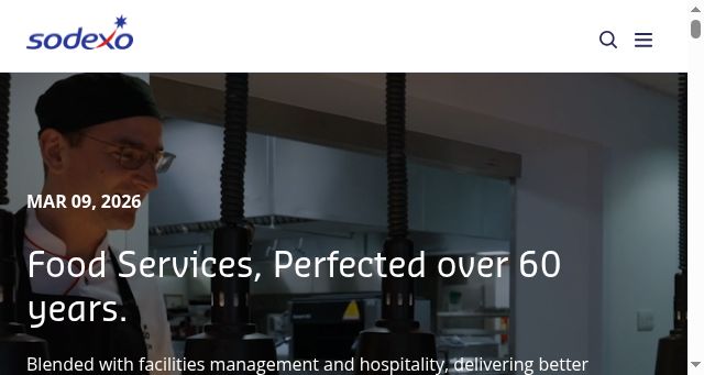 Screenshot of sodexo.com