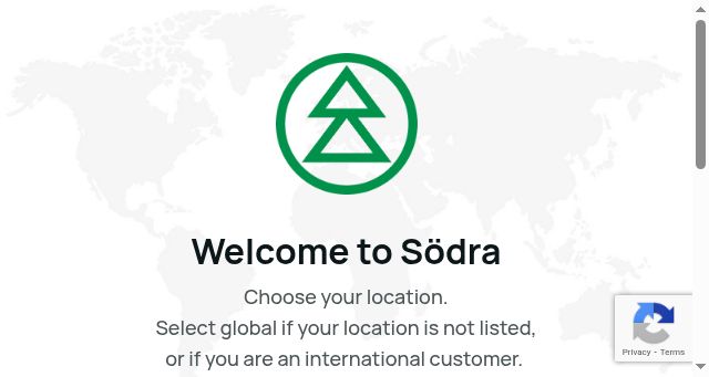 Screenshot of sodra.com