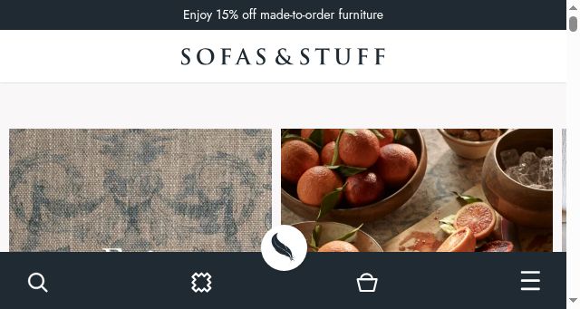 Screenshot of sofasandstuff.com