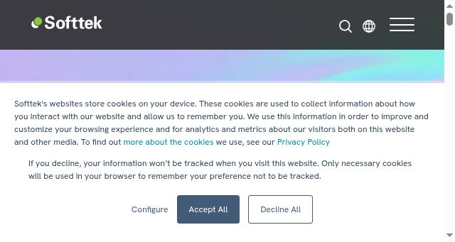 Screenshot of softtek.com