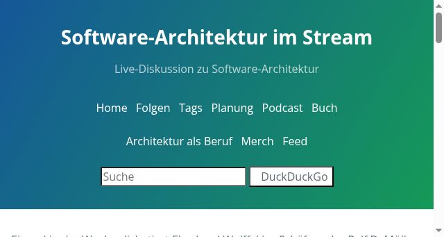 Screenshot of software-architektur.tv