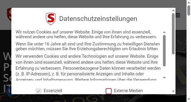 Screenshot of softwaregutachten.at