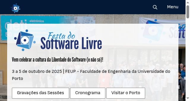 Screenshot of softwarelivre.eu