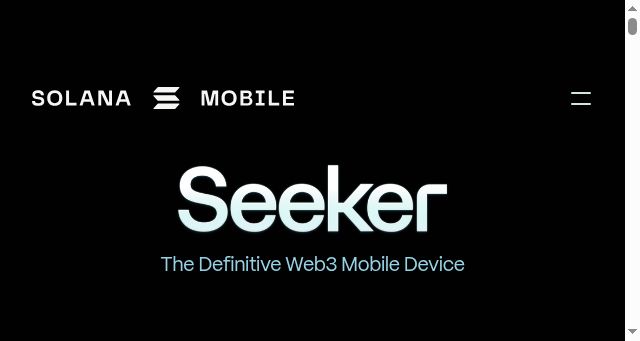 Screenshot of solanamobile.com