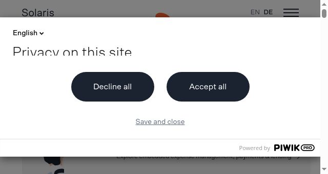 Screenshot of solarisgroup.com