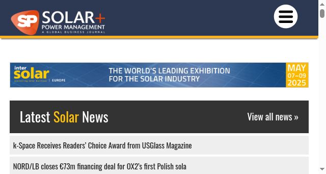 Screenshot of solarpowermanagement.net