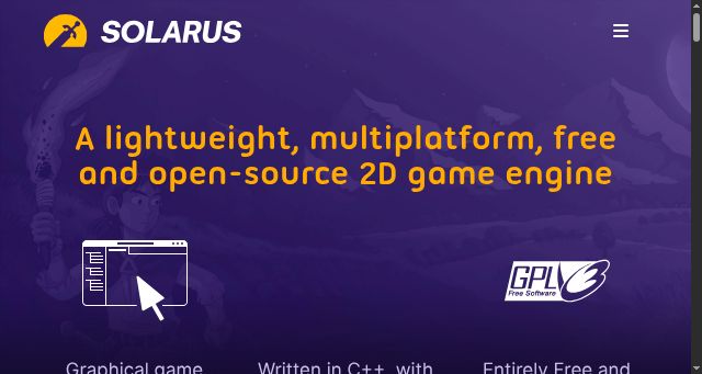 Screenshot of solarus-games.org