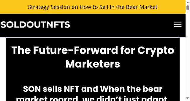 Screenshot of soldoutnfts.io