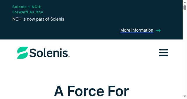 Screenshot of solenis.com