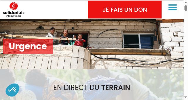 Screenshot of solidarites.org