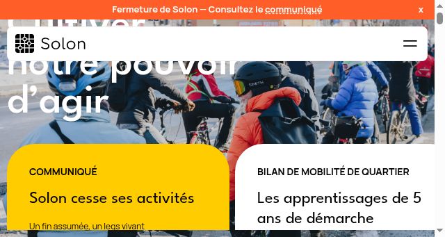 Screenshot of solon-collectif.org