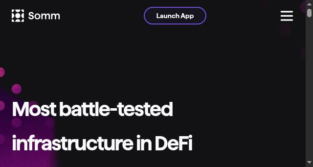 Screenshot of sommelier.finance