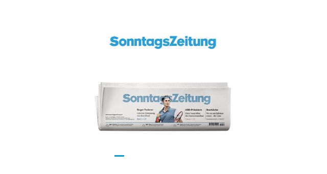 Screenshot of sonntagszeitung.ch