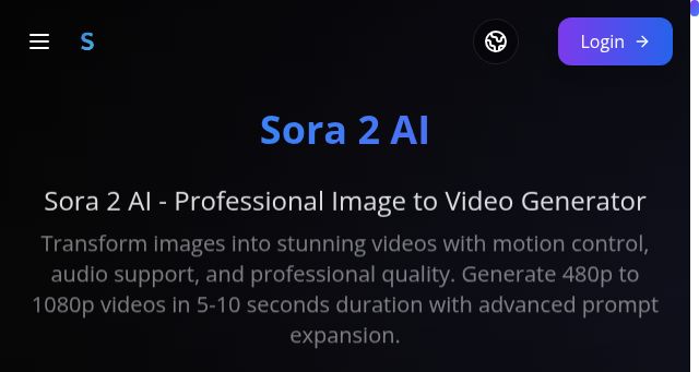 Screenshot of sora2ai.io