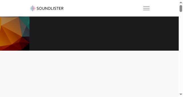 Screenshot of soundlister.com