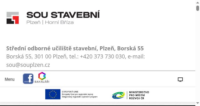 Screenshot of souplzen.cz