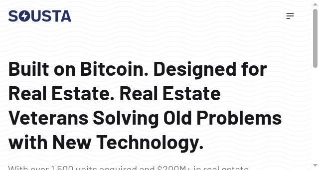 Screenshot of sousta.fund