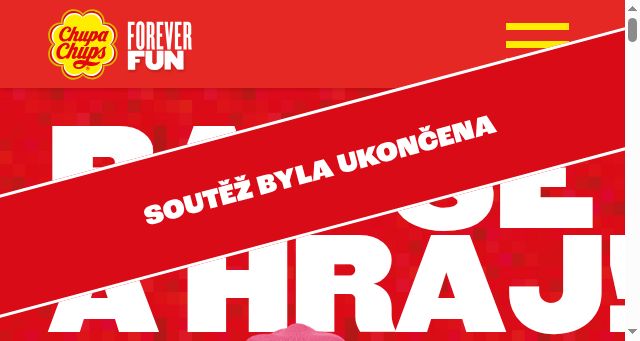 Screenshot of soutez-chupachups.cz