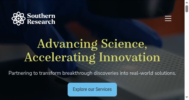Screenshot of southernresearch.org