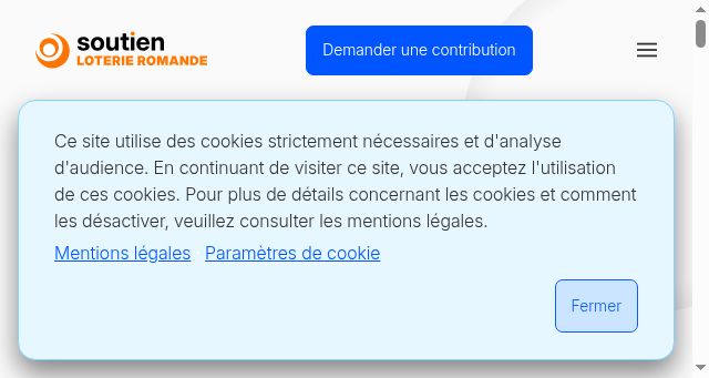 Screenshot of soutien-loro.ch