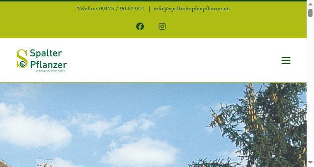 Screenshot of spalterhopfenpflanzer.de