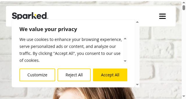 Screenshot of sparkeddigital.ca