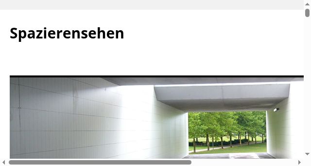 Screenshot of spazierensehen.de