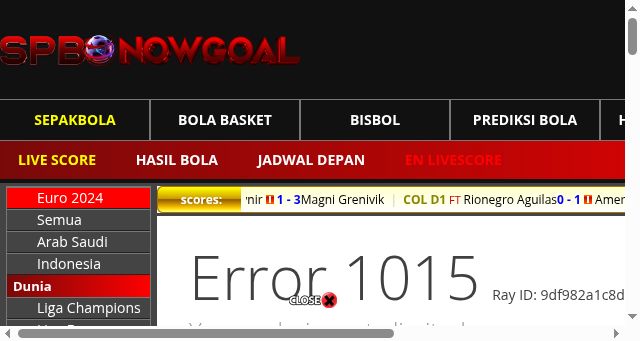 Screenshot of spbonowgoal.com