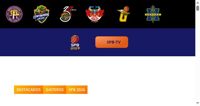 Screenshot of spbven.com