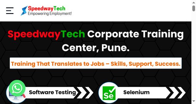 Screenshot of speedwaytech.co.in