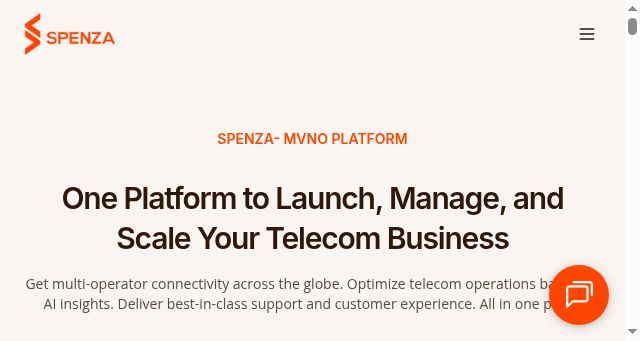 Screenshot of spenza.com