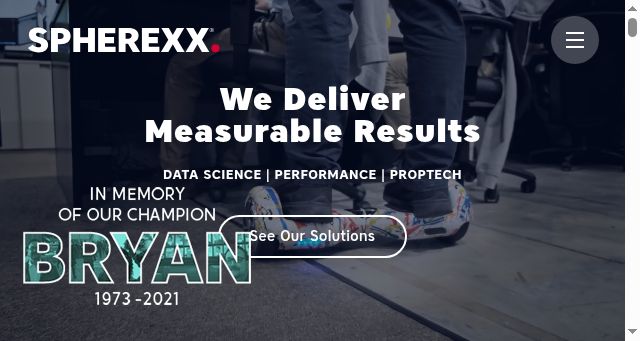 Screenshot of spherexx.com