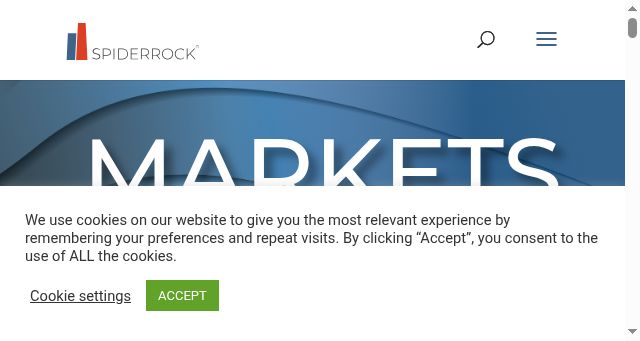 Screenshot of spiderrock.net