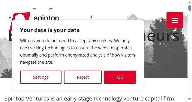 Screenshot of spintopventures.com