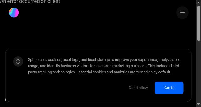 Screenshot of spline.design