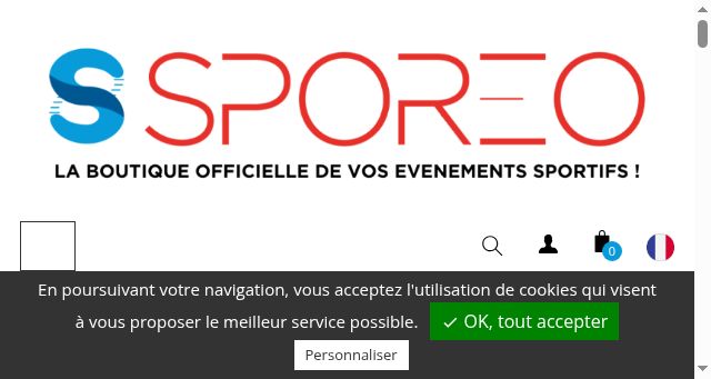 Screenshot of sporeo-shop.com