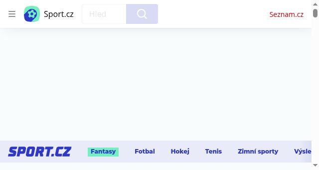 Screenshot of sport.cz