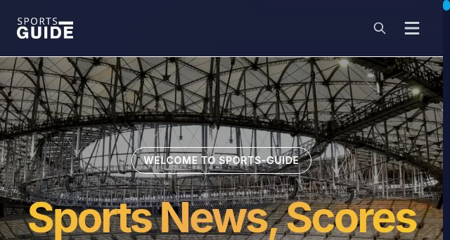 Screenshot of sports-guide.com