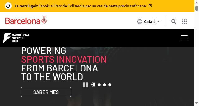 Screenshot of sportshub.barcelona