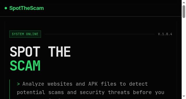 Screenshot of spotthescam.in