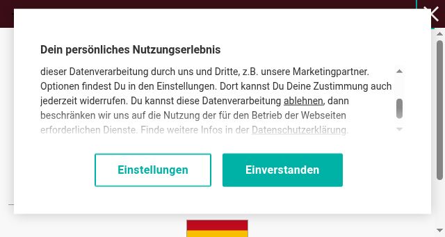 Screenshot of spreadshirt.de